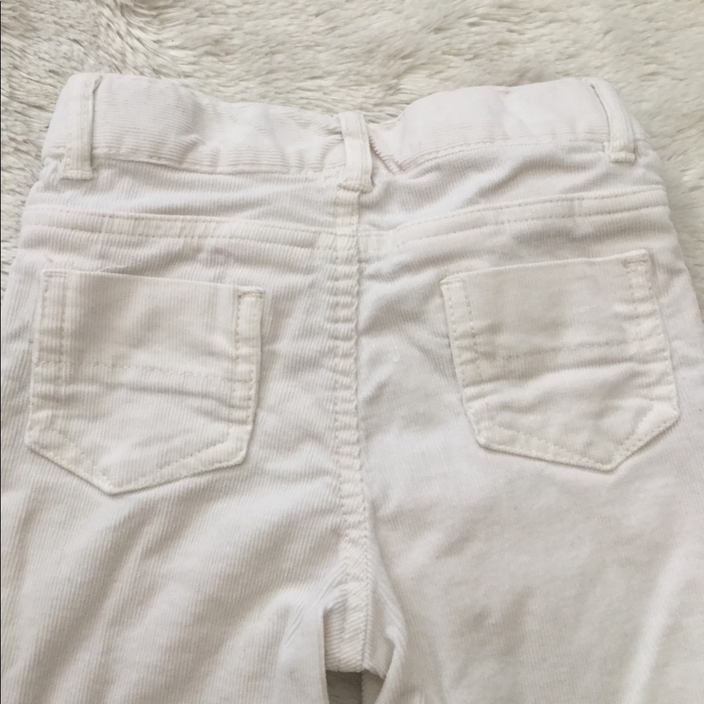 Corduroy embroidered white pants - Picture 5 of 8